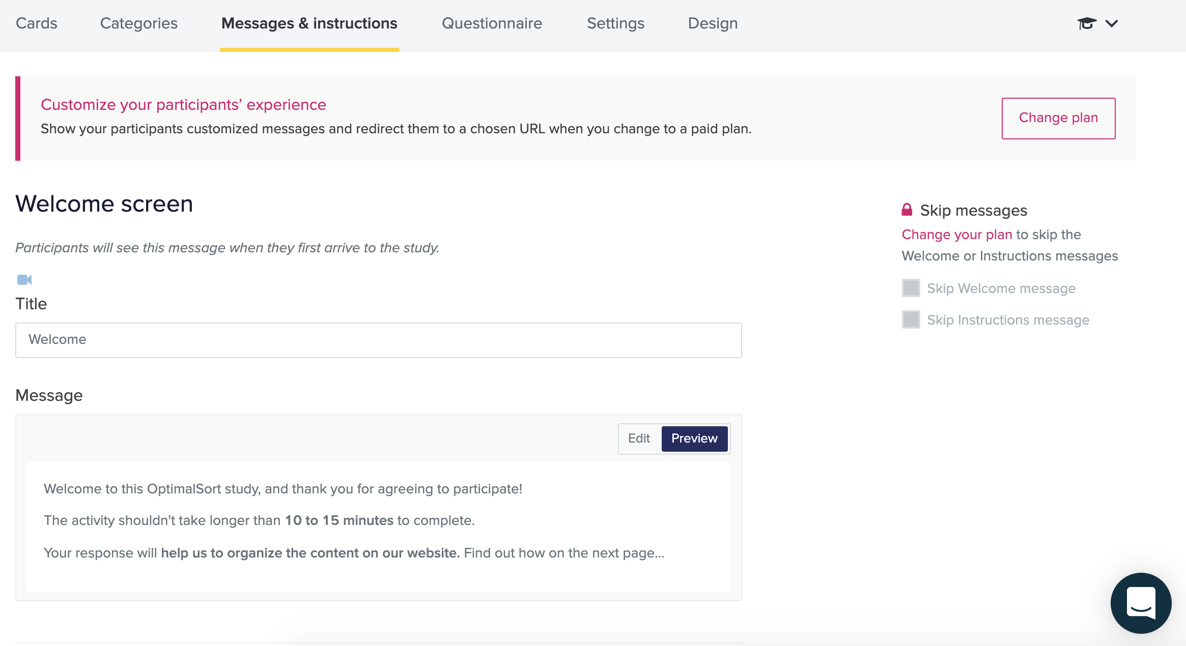 Screenshot of Message Writing screen